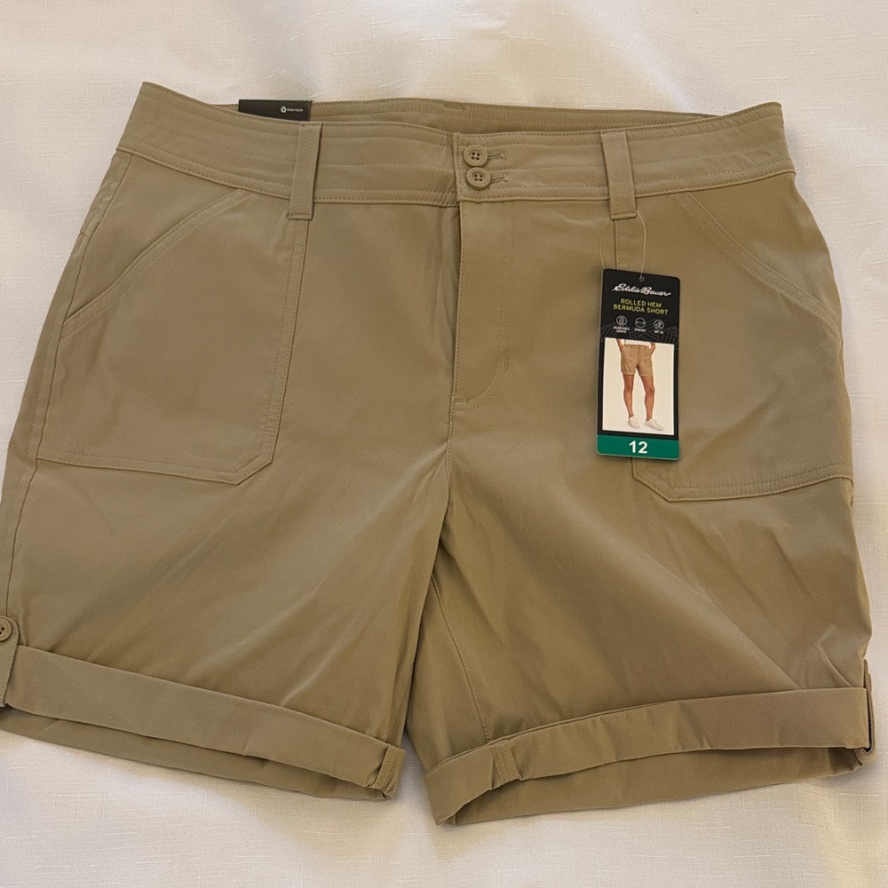 Eddie Bauer Women's Khaki Bermuda Shorts
